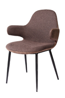 Brown Vegan Leather Accent Chair | OROA Modern Bontura | Oroatrade.com