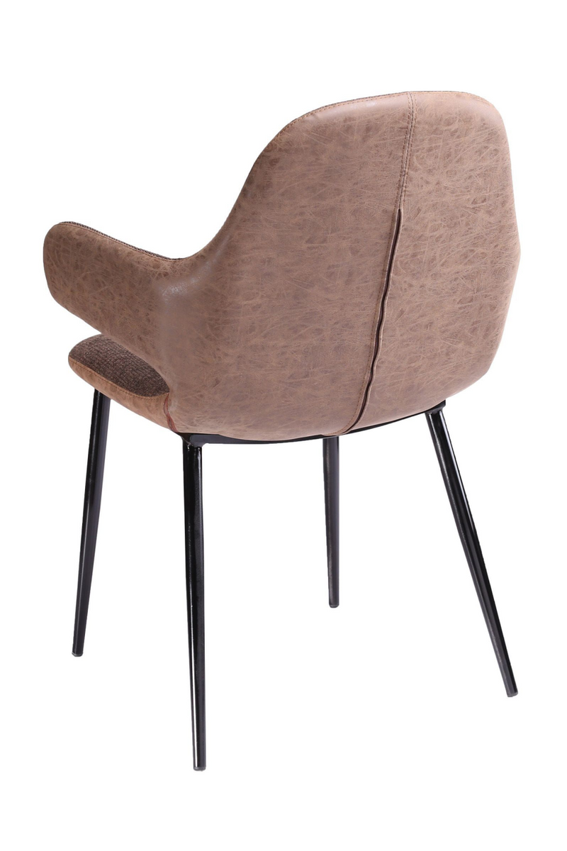 Brown Vegan Leather Accent Chair | OROA Modern Bontura | Oroatrade.com