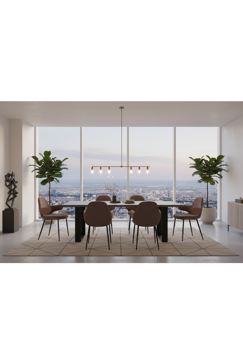 Brown Vegan Leather Accent Chair | OROA Modern Bontura | Oroatrade.com