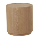 Natural Ash Round End Table | OROA Modern Quillen