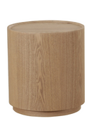 Natural Ash Round End Table | OROA Modern Quillen | Oroatrade.com