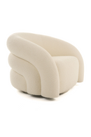 White Boucle Accent Chair | OROA Modern Joshua | Oroatrade.com