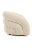 White Boucle Accent Chair | OROA Modern Joshua | Oroatrade.com