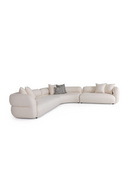 White L-Shaped Sectional Sofa | OROA Modern Drayton | Oroatrade.com