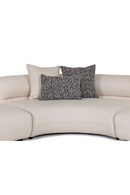 White L-Shaped Sectional Sofa | OROA Modern Drayton | Oroatrade.com