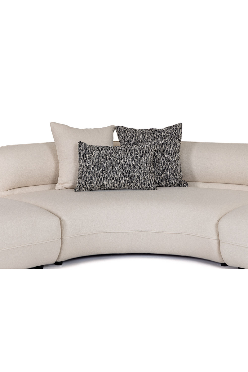 White L-Shaped Sectional Sofa | OROA Modern Drayton | Oroatrade.com