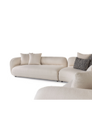White L-Shaped Sectional Sofa | OROA Modern Drayton | Oroatrade.com
