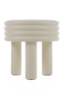 Round White Tiered End Table | OROA Modern Townley | Oroatrade.com