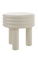 Round White Tiered End Table | OROA Modern Townley | Oroatrade.com