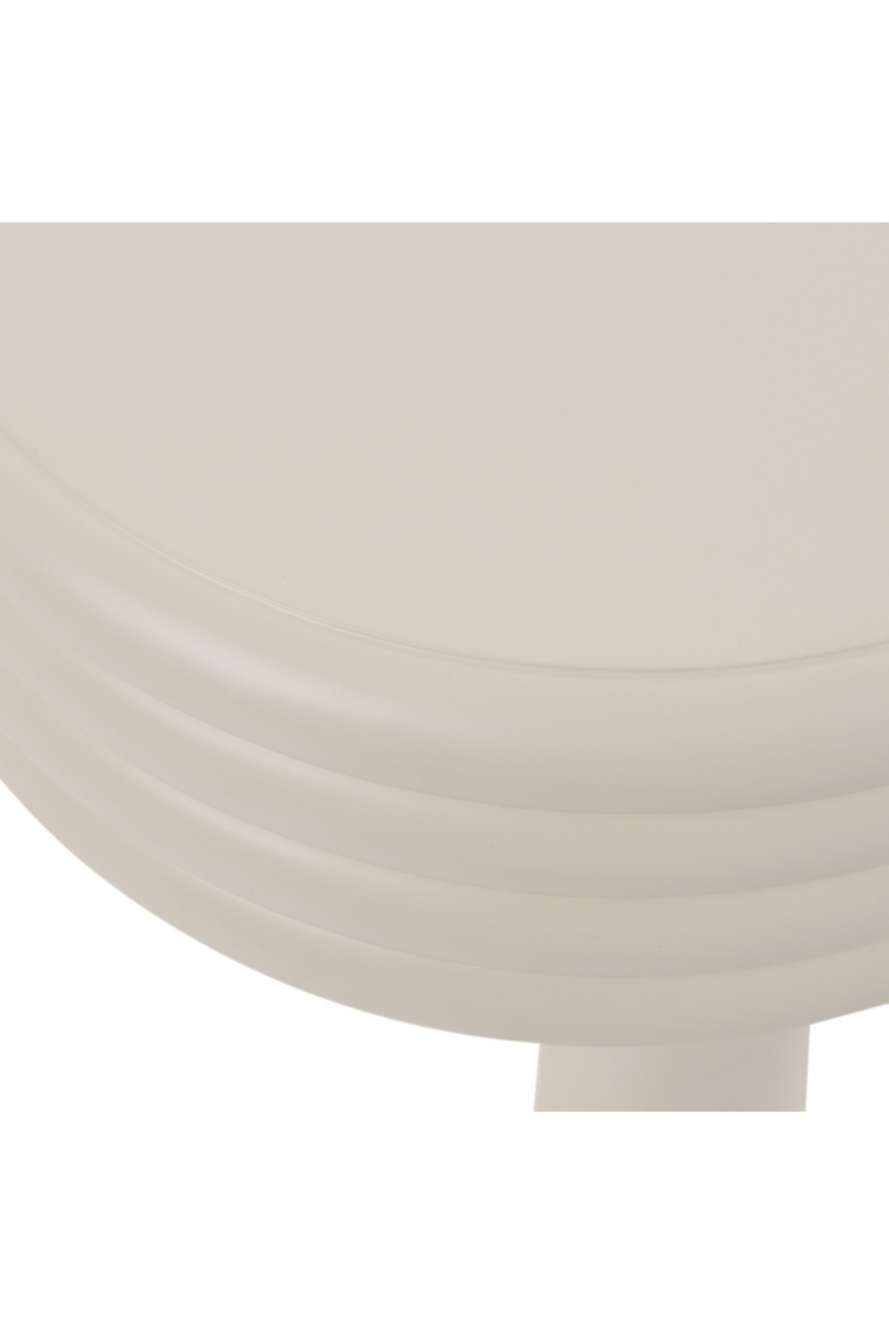 Round White Tiered End Table | OROA Modern Townley | Oroatrade.com