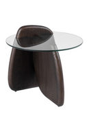 Solid Ash Glass End Table | OROA Modern Buxton | Oroatrade.com