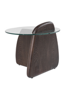 Solid Ash Glass End Table | OROA Modern Buxton | Oroatrade.com