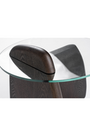 Solid Ash Glass End Table | OROA Modern Buxton | Oroatrade.com