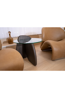 Solid Ash Glass End Table | OROA Modern Buxton | Oroatrade.com