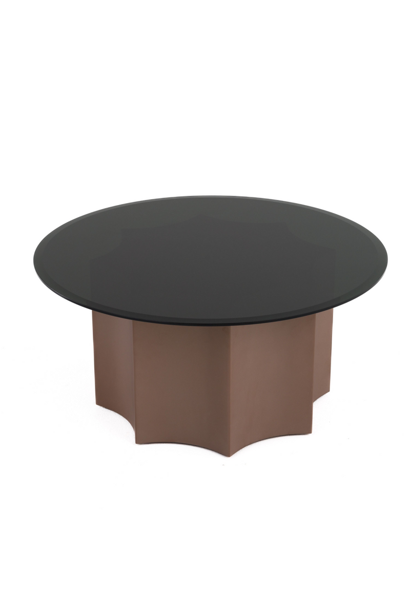 Black Mirror Round Coffee Table | OROA Modern Ingram | Oroatrade.com
