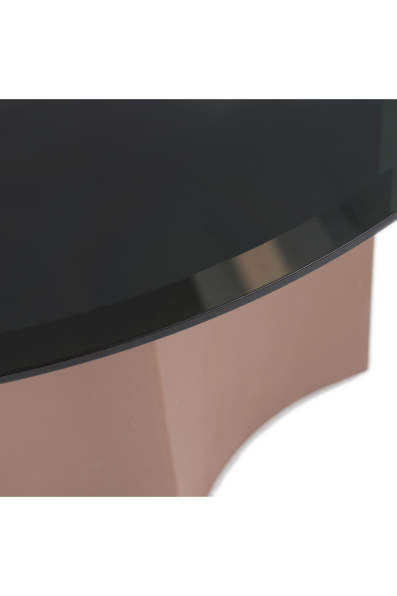 Black Mirror Round Coffee Table | OROA Modern Ingram | Oroatrade.com