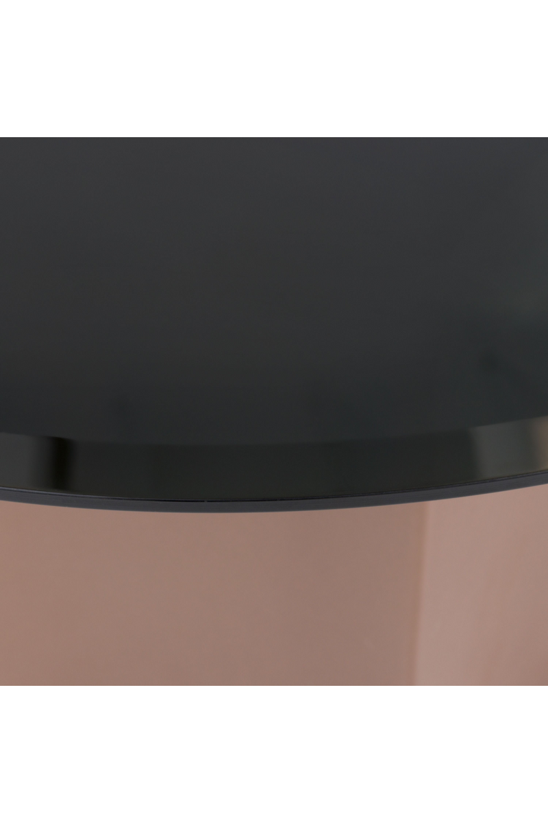 Black Mirror Round Coffee Table | OROA Modern Ingram | Oroatrade.com