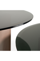 Black Glass Nesting Coffee Tables (2) | OROA Modern | Oroatrade.com