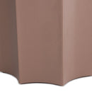 Black Mirror Round End Table | OROA Modern Ingram