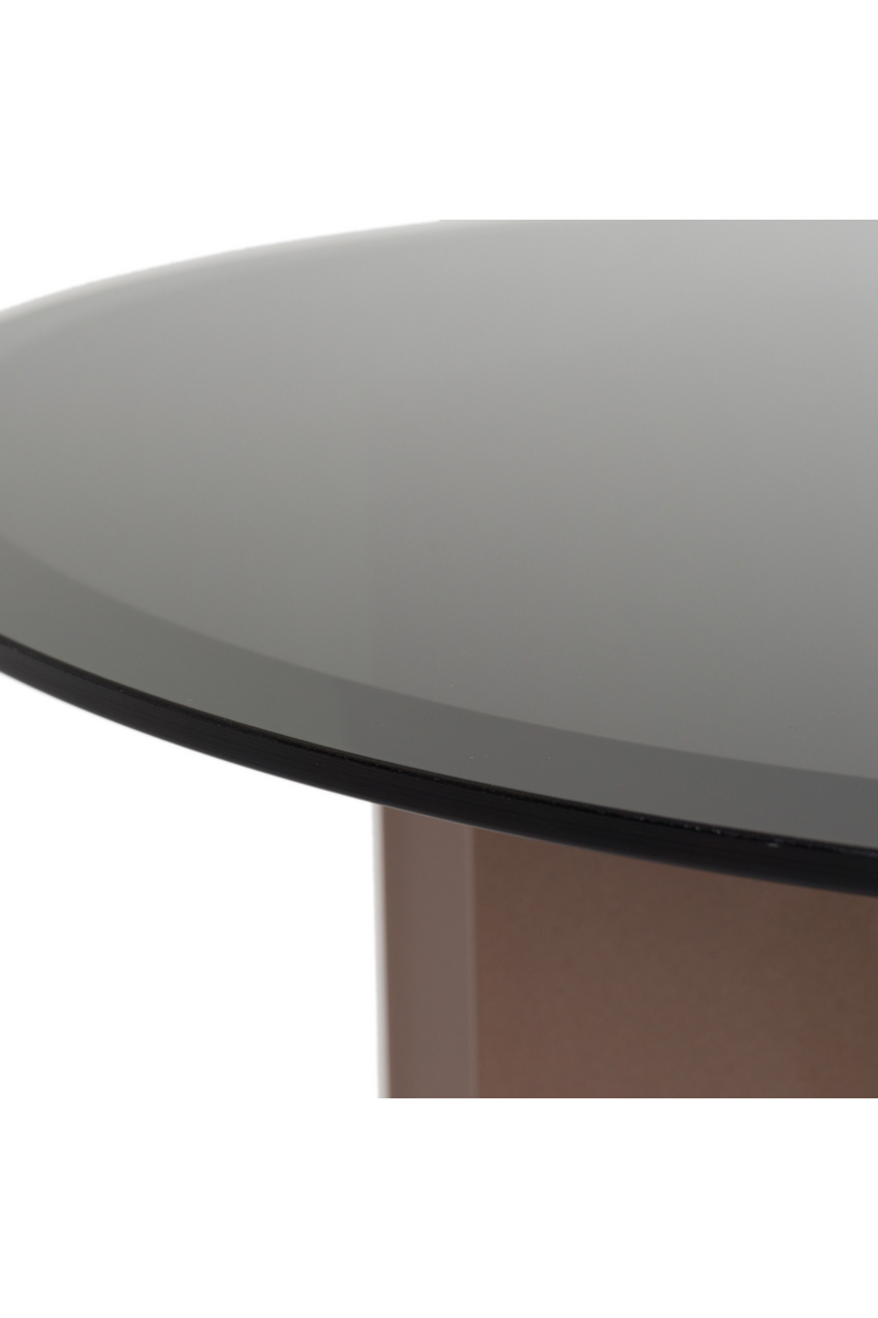 Black Mirror Round End Table | OROA Modern Ingram | Oroatrade.com