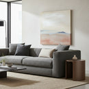 Olive Brown Round End Table | OROA Modern Laura