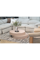 Glossy Taupe Fluted Coffee Table | OROA Modern Jacinto | Oroatrade.com