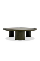 Brown Ash Round Nesting Tables (2) | OROA Modern Strauss | Oroatrade.com