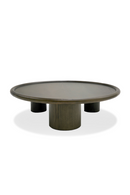 Brown Ash Round Nesting Tables (2) | OROA Modern Strauss | Oroatrade.com