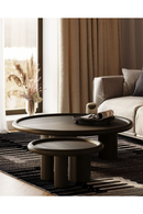 Brown Ash Round Nesting Tables (2) | OROA Modern Strauss | Oroatrade.com
