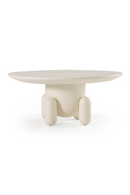 White Gloss Round Coffee Table | OROA Modern Gabby | Oroatrade.com