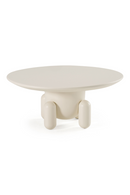 White Gloss Round Coffee Table | OROA Modern Gabby | Oroatrade.com