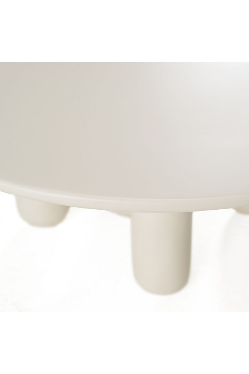 White Gloss Round Coffee Table | OROA Modern Gabby | Oroatrade.com