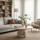 White Gloss Round Coffee Table | OROA Modern Gabby | Oroatrade.com