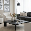 Brown Veneer Square Coffee Table | OROA Modern Noah | Oroatrade.com