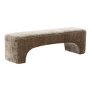 Tan Fabric Bench | OROA Modern Siegal | Oroatrade.com