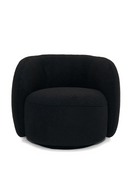 Black Rounded Accent Chair | OROA Modern Molina | Oroatrade.com