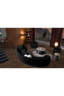 Black Rounded Accent Chair | OROA Modern Molina | Oroatrade.com