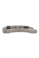 Curved Gray Sectional Sofa | OROA Modern Allis | Oroatrade.com