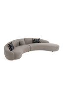 Curved Gray Sectional Sofa | OROA Modern Allis