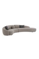 Curved Gray Sectional Sofa | OROA Modern Allis
