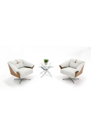 Light Gray Swivel Accent Chair | OROA Modern Ohio | Oroatrade.com