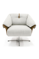 Light Gray Swivel Accent Chair | OROA Modern Ohio | Oroatrade.com