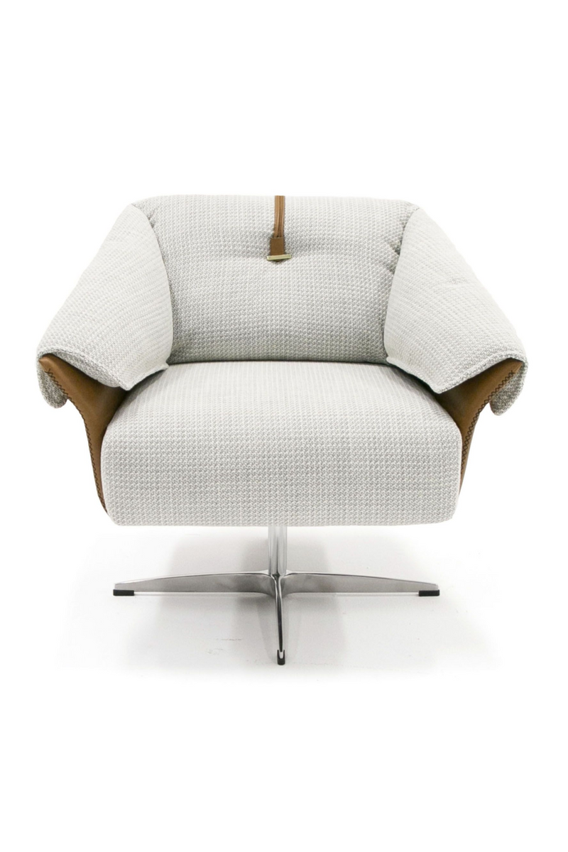 Light Gray Swivel Accent Chair | OROA Modern Ohio | Oroatrade.com