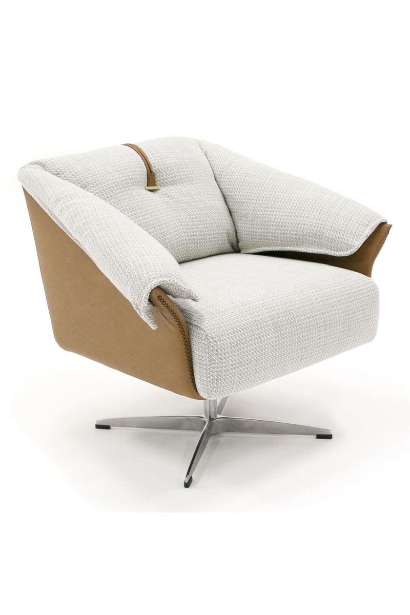 Light Gray Swivel Accent Chair | OROA Modern Ohio | Oroatrade.com