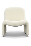 White Sloped-Back Accent Chair | OROA Modern Lito | Oroatrade.com