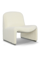 White Sloped-Back Accent Chair | OROA Modern Lito | Oroatrade.com