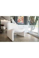 White Sloped-Back Accent Chair | OROA Modern Lito | Oroatrade.com