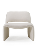 Gold Buttoned White Accent Chair | OROA Modern Tristan | Oroatrade.com