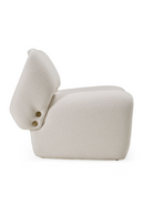 Gold Buttoned White Accent Chair | OROA Modern Tristan | Oroatrade.com