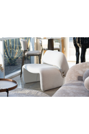 Gold Buttoned White Accent Chair | OROA Modern Tristan | Oroatrade.com